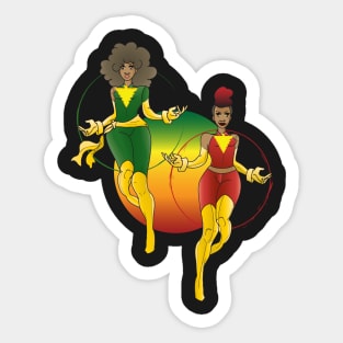 Afro Phoenix Duality Sticker